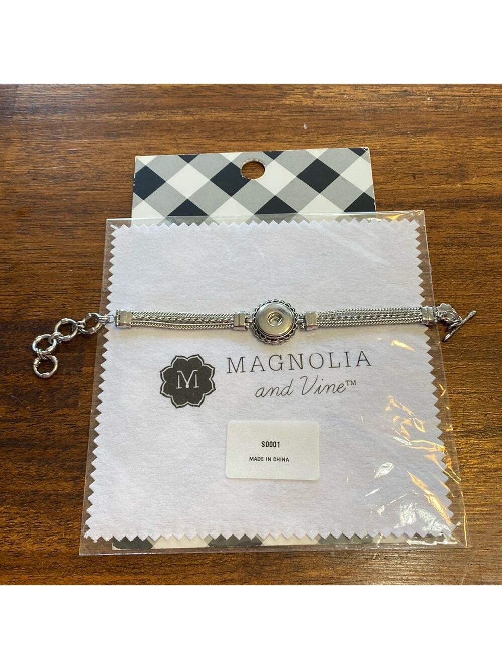 Magnolia and Vine silver Dream Weaver bracelet, 6.5-8” wrists, new